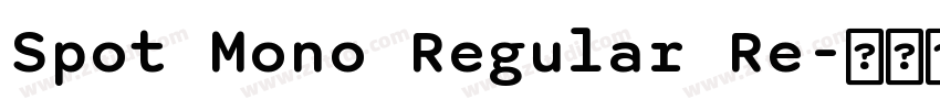 Spot Mono Regular Re字体转换